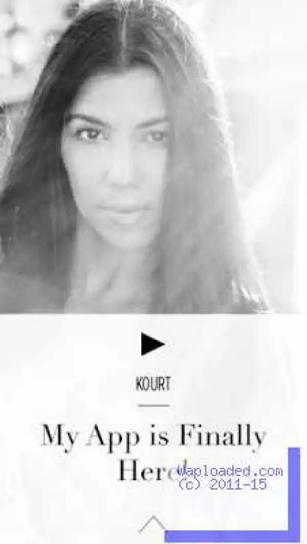 Photos: Kourtney kardashian also launches her new site + app